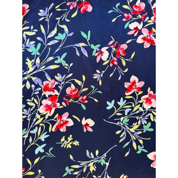 Oscar de la Renta Pink Label Floral Maxi Dress S/M Satin Trim Lounge Gown Luxury - Picture 11 of 11